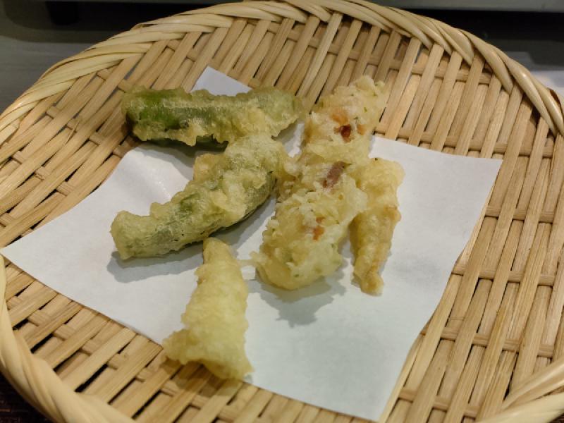 夕食のてんぷら